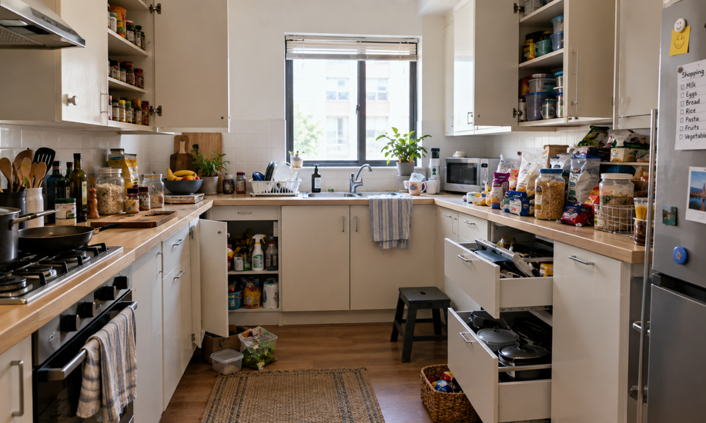Kitchen storage planning for a functional home interior