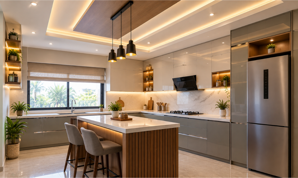 Modern POP Design for Kitchen