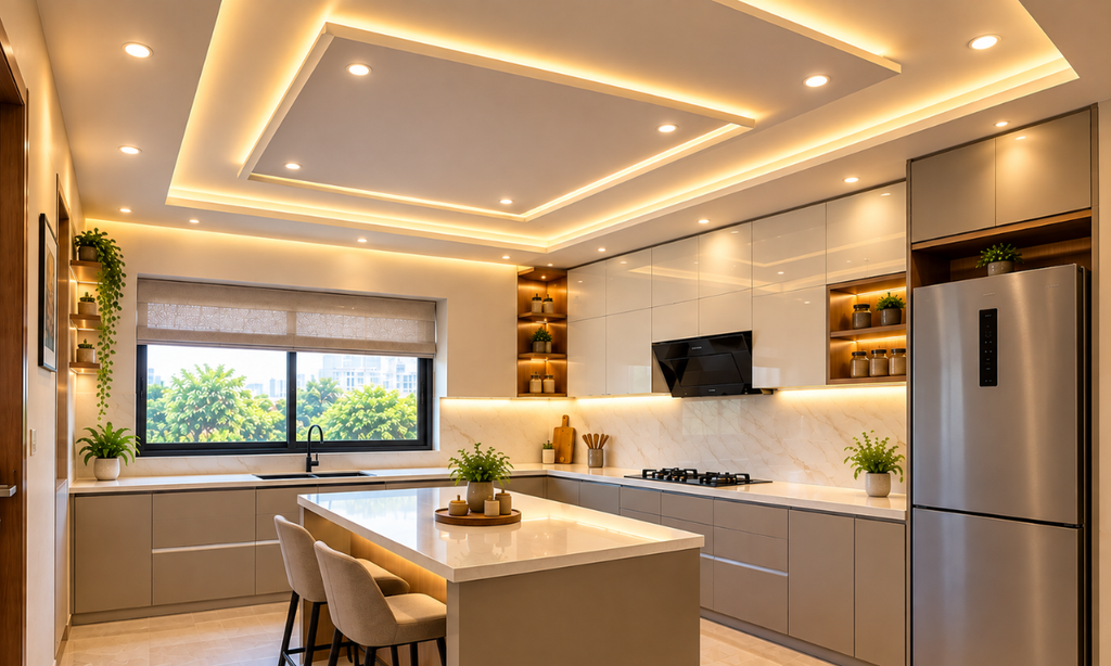 POP Ceiling with LED Lights