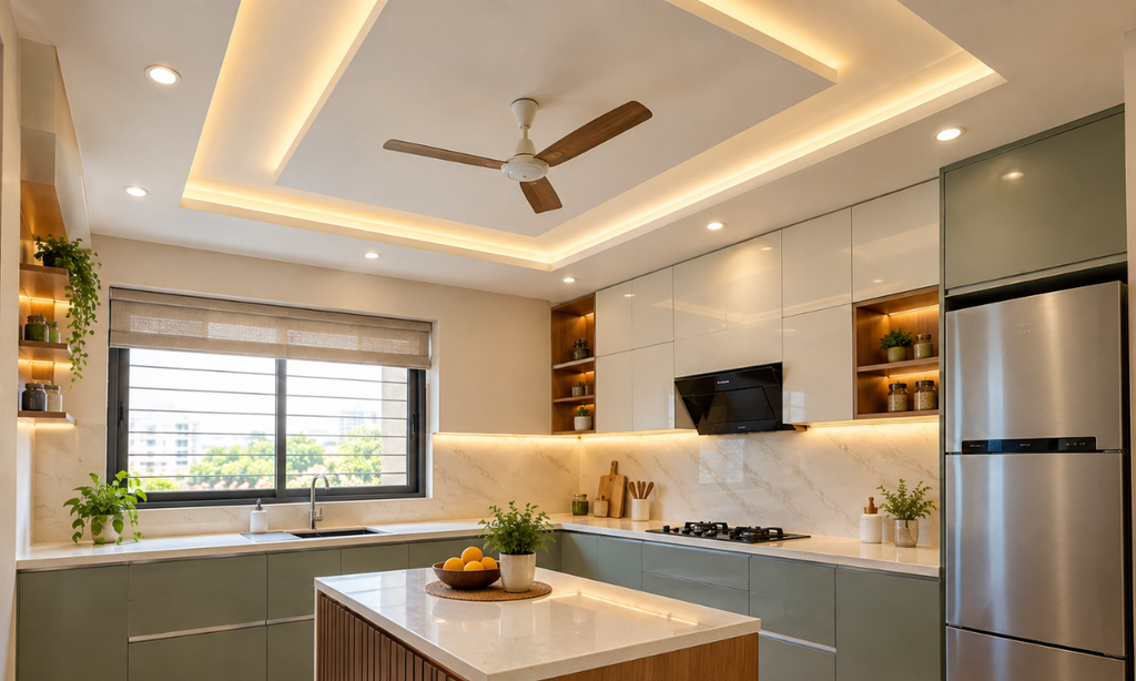 Simple POP Ceiling Design for Kitchen