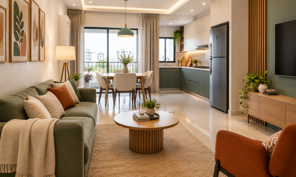 Apartment interiors designed for comfortable everyday living