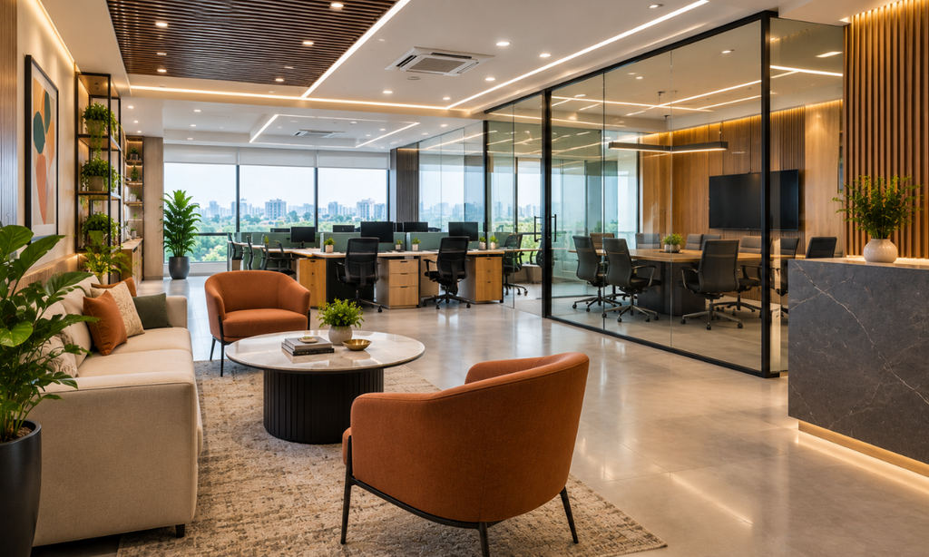 Commercial interior design for functional and professional spaces