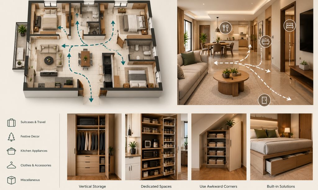 Floor plan assessment for home interior design before finalising layouts.