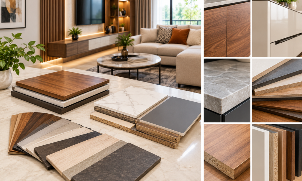 Surface finishes, veneers, laminates, and boards for home interiors
