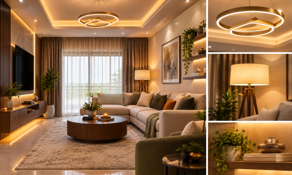 Thoughtful lighting and layered interiors in a modern home