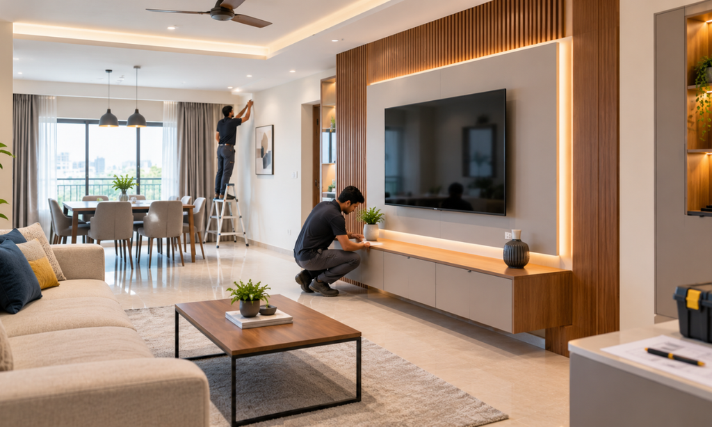 Turnkey interior execution for a modern home